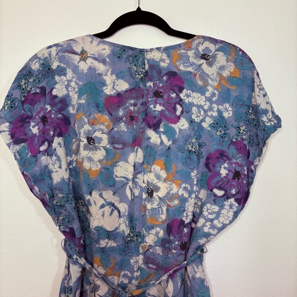 Free People Freddy Tie Floral Mini Dress size Large - Picture 7 of 15